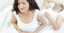 lower abdominal pain during sexually active