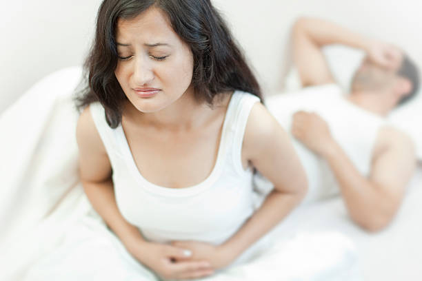 lower abdominal pain during sexually active